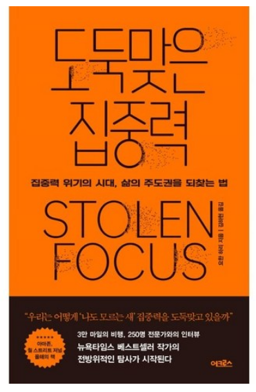 도둑맞은 집중력 책 표지